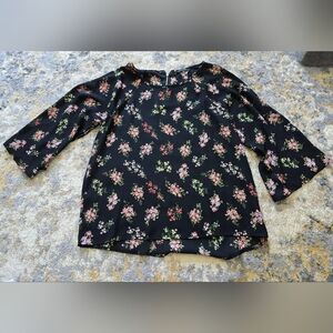 Papermoon Black Floral Blouse